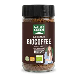 Cà Phê Hữu Cơ Không Đường, Bio Coffee, Instant Coffee, No Added Sugars (100g) - NATURGREEN